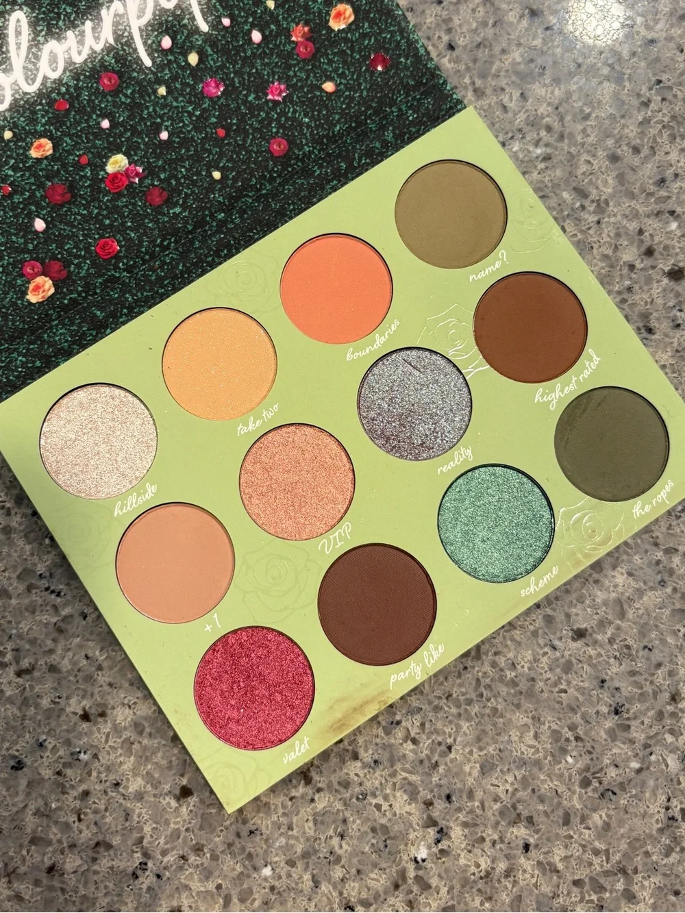 ColourPop ‘On the List’ eyeshadow palette